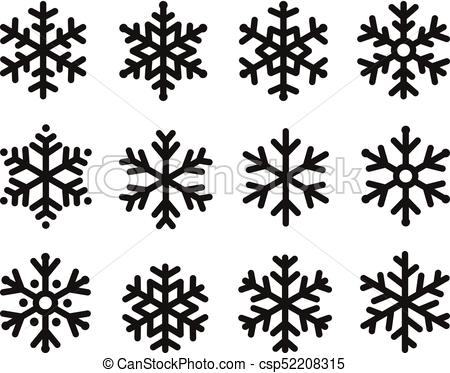 Snowflakes icon stock vector. Illustration of star, element - 46908327