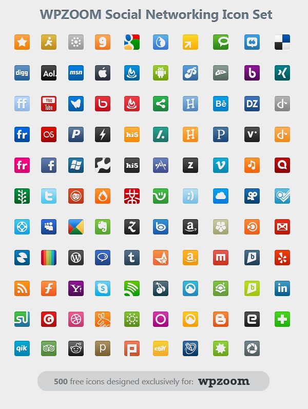 Silver Social Media Icon Pack - Download Free Vector Art, Stock 
