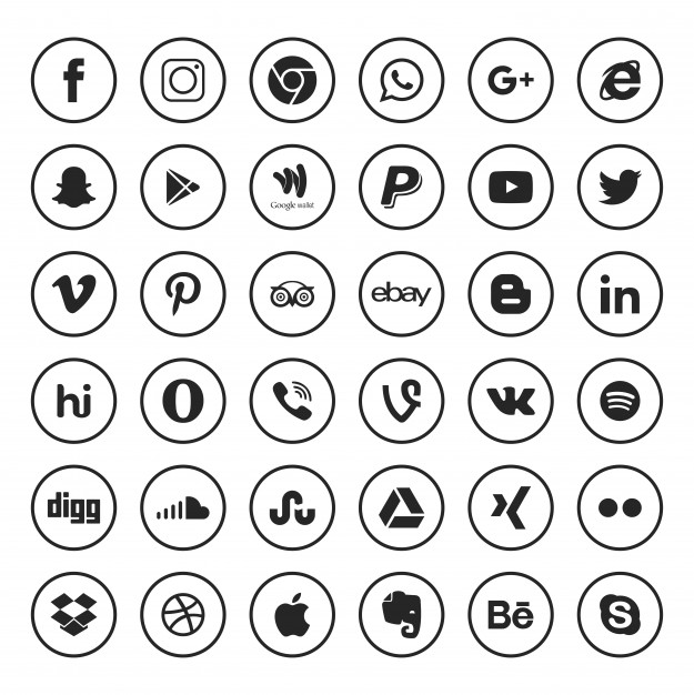 Free Download 500 Vector Social Networking Icon Set WPZOOM Preview 