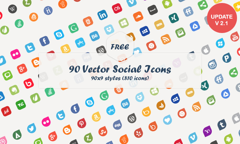 20 Free Social Media Icons Sets | Inspirationfeed