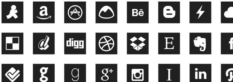 How To Add Social Media Icons Without Images - Font Awesome icon 