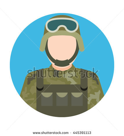 Soldier icon cartoon Royalty Free Vector Image