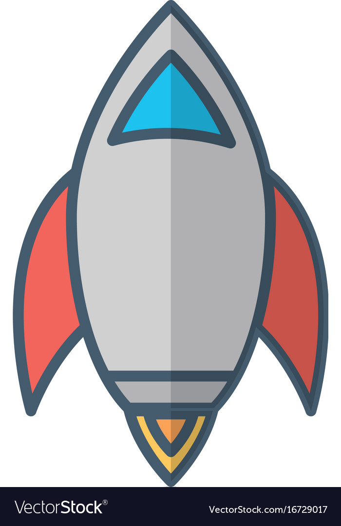 Space rocket icon Royalty Free Vector Image - VectorStock