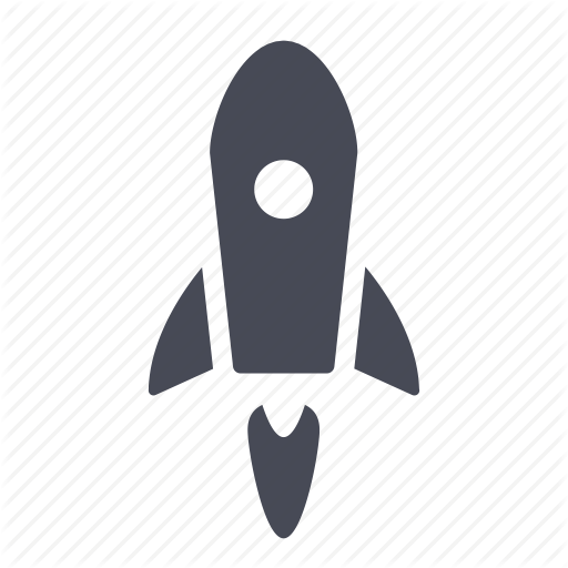 Rocket launch flat icon ~ Illustrations ~ Creative Market