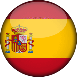 Round concave icon. Illustration of flag of Spain