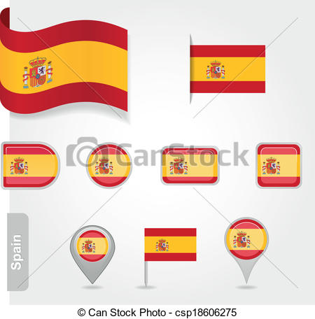 SPAIN FLAG w/SEAL - Liberty Flag  Banner Inc.