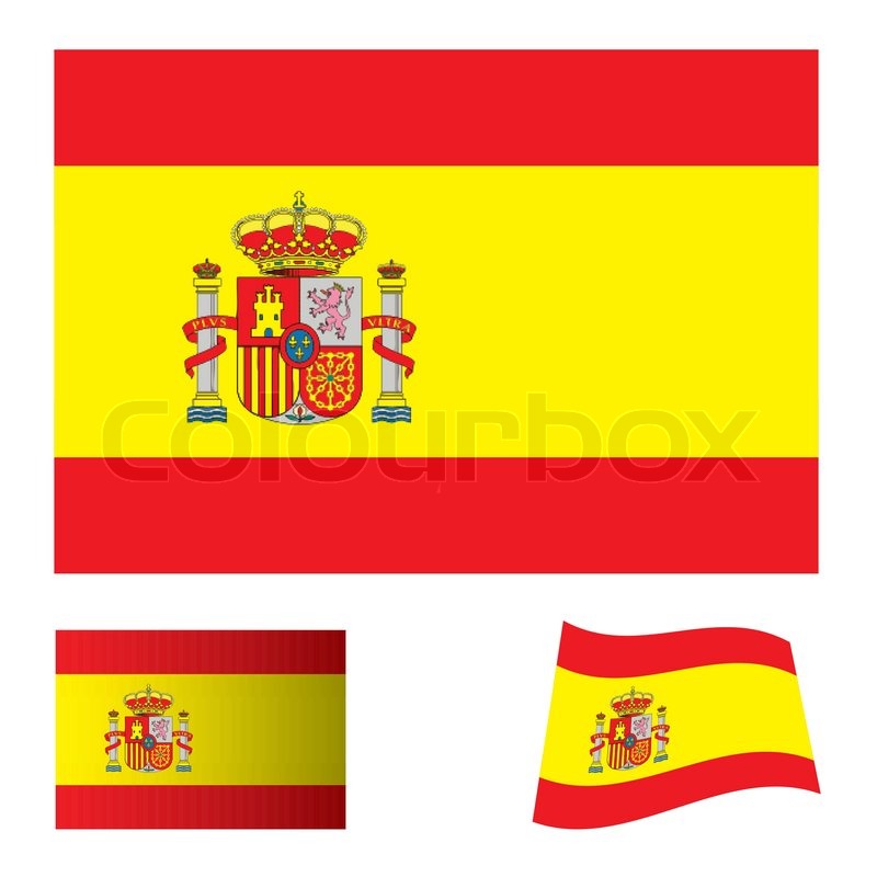 Puzzle. Illustration of flag of Spain