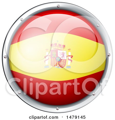 Spanish flag icon with red and yellow stripes and variation 