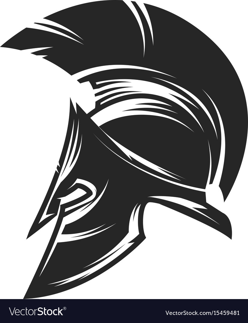 Spartan helmet icon Royalty Free Vector Image - VectorStock