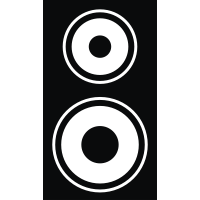 White speaker icon - Free white speaker icons