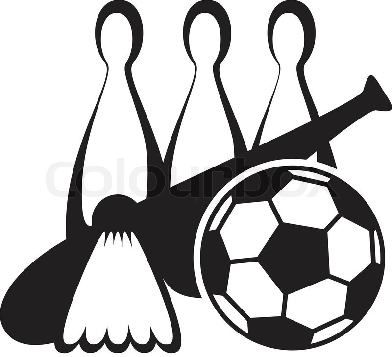 Sports equipment round icons Vector | Free Download