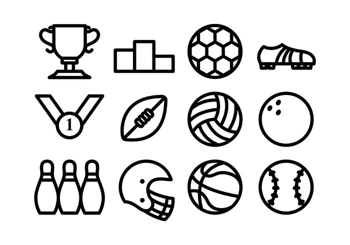 130 sport icons | Stock Vector | Colourbox