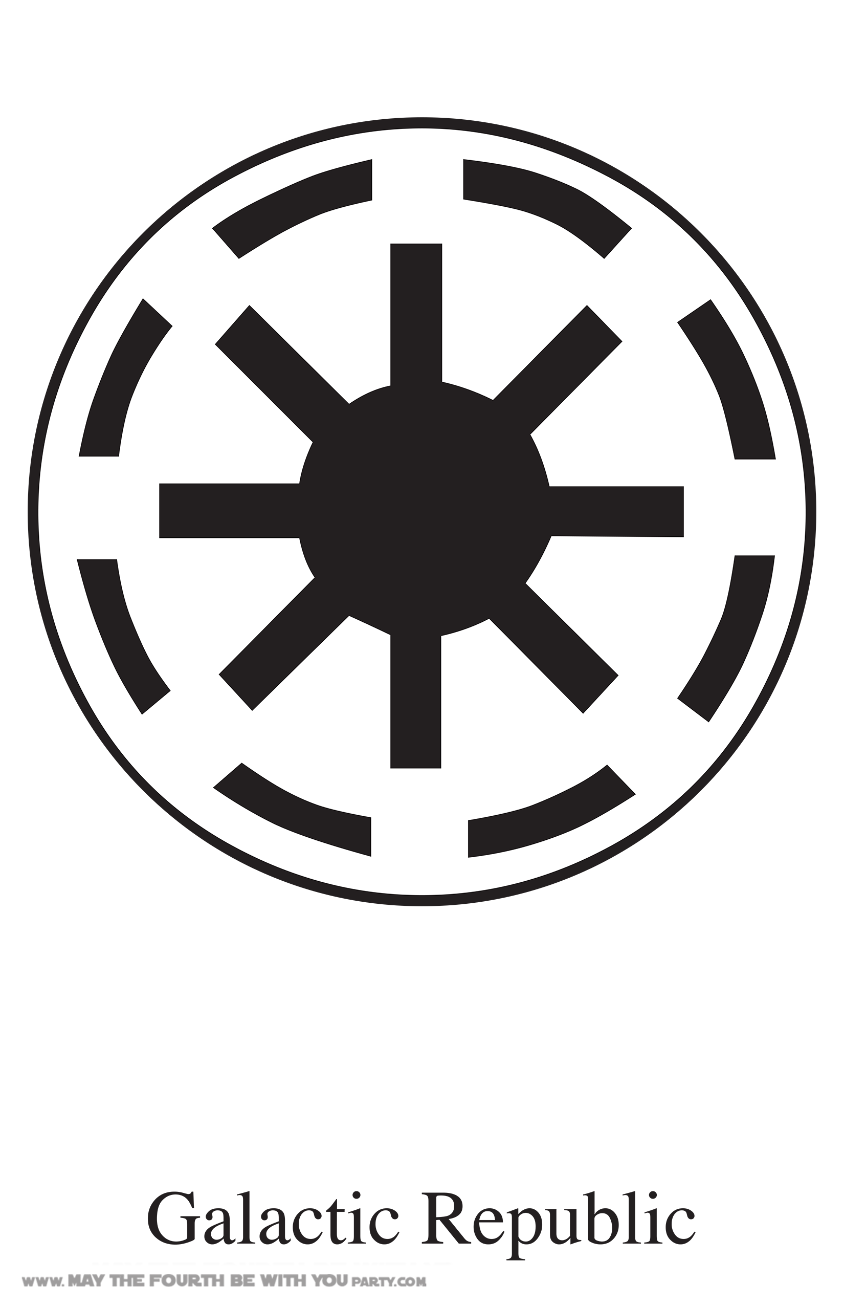 Galactic Empire Symbol  Star Wars Sticker  Car Vinyl Decal 