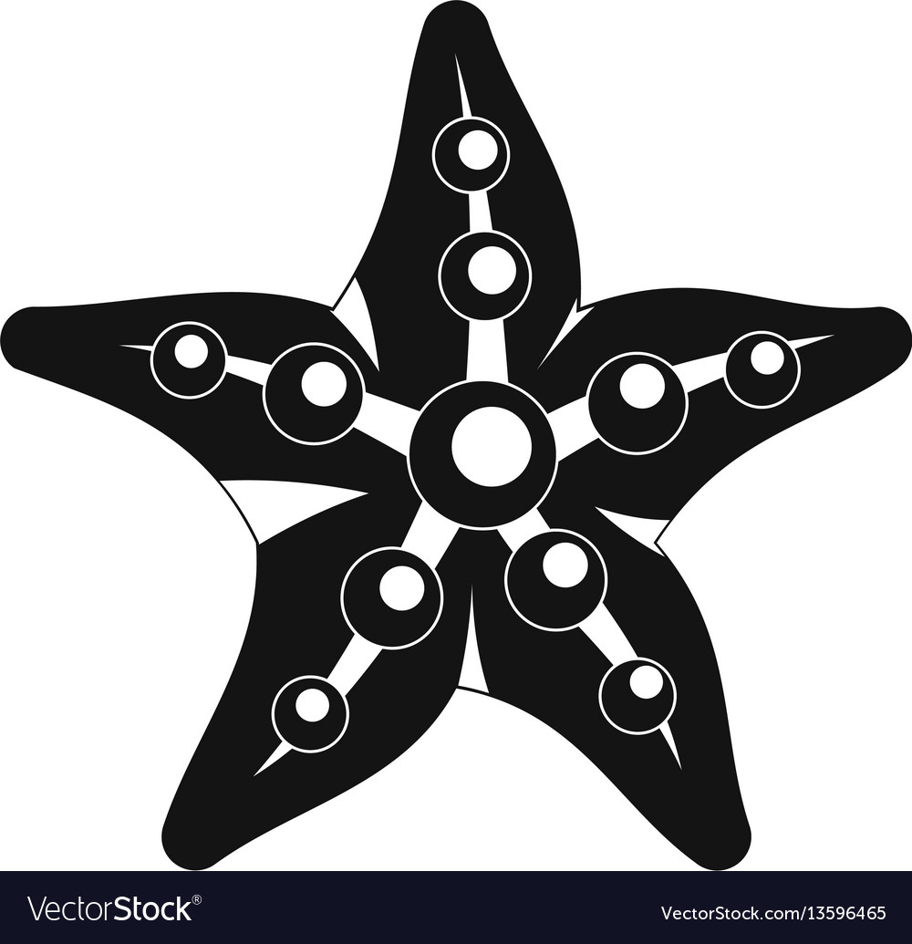 Isolated starfish icon Royalty Free Vector Image