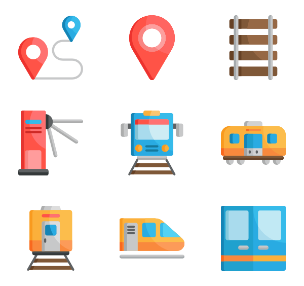 Train station Icons - 113 free vector icons