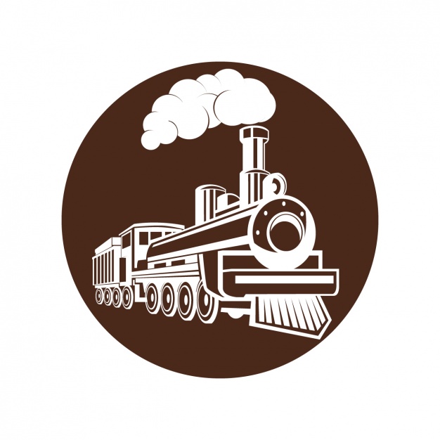 Steam locomotive - train black color icon . Steam locomotive 