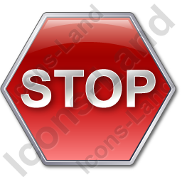 Stop Sign Icon, PNG/ICO Icons, 256x256, 128x128, 64x64, 48x48 