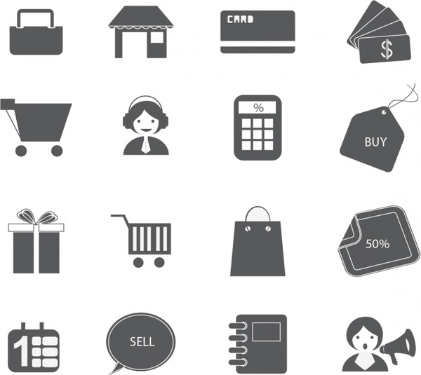 Shop store frontal building Icons | Free Download