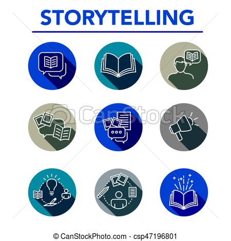 Storytelling Icons - Download Free Vector Art, Stock Graphics  Images