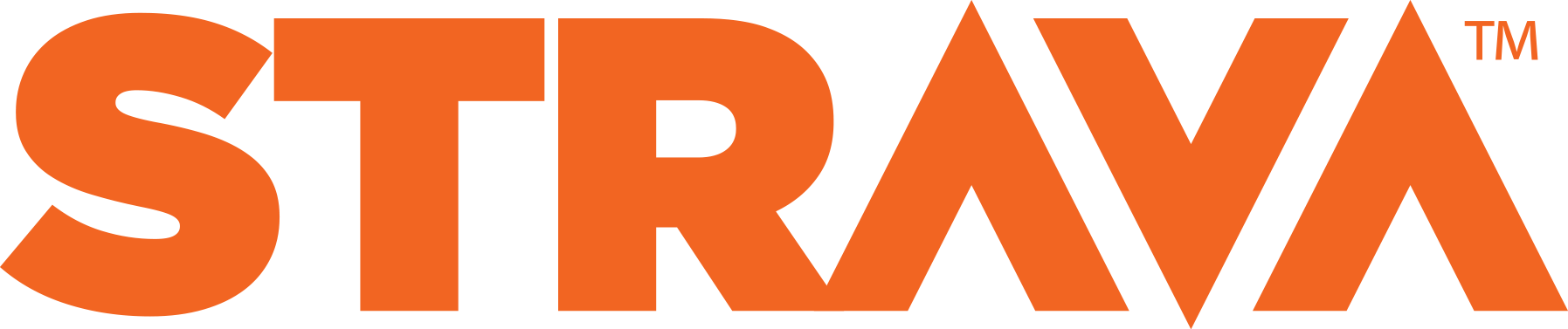 Strava App Logo. Contains the A  V from the Logotype, yet it 