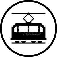 Streetcar Icon Illustration Isolated Vector Sign Symbol Stock 