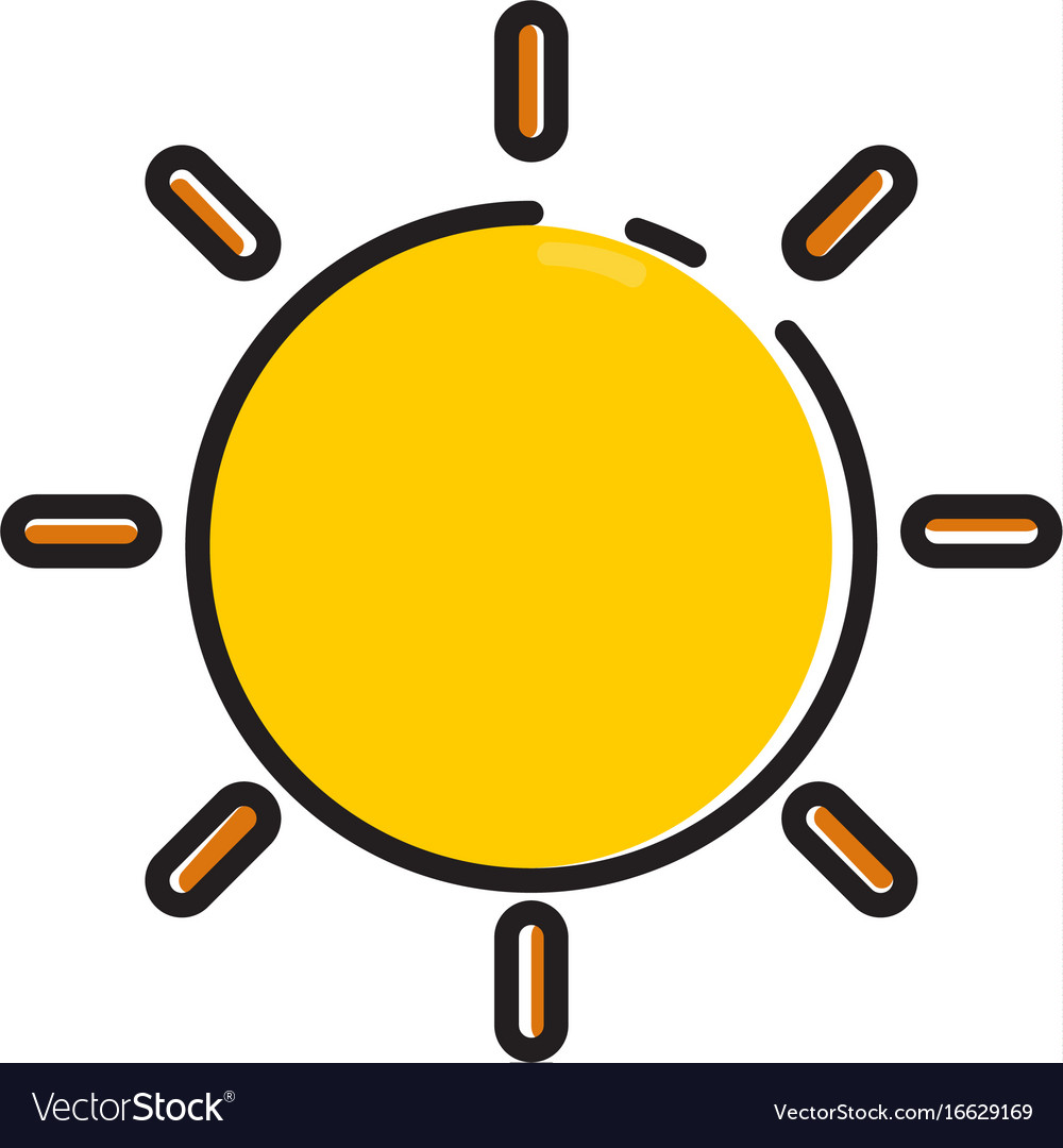 sunny outline icon | iconshow