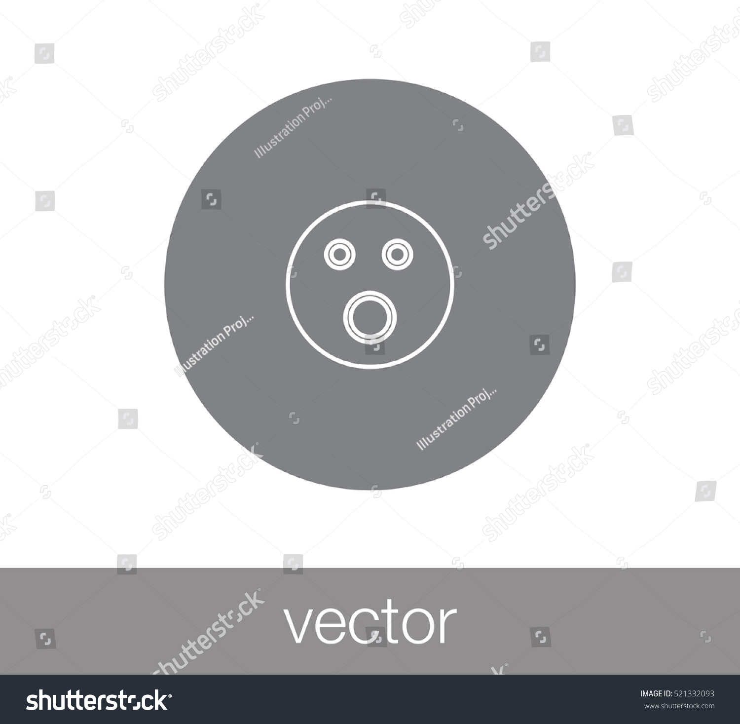 Laughing Smiley Icon In Flat Style Isolated On White Background 