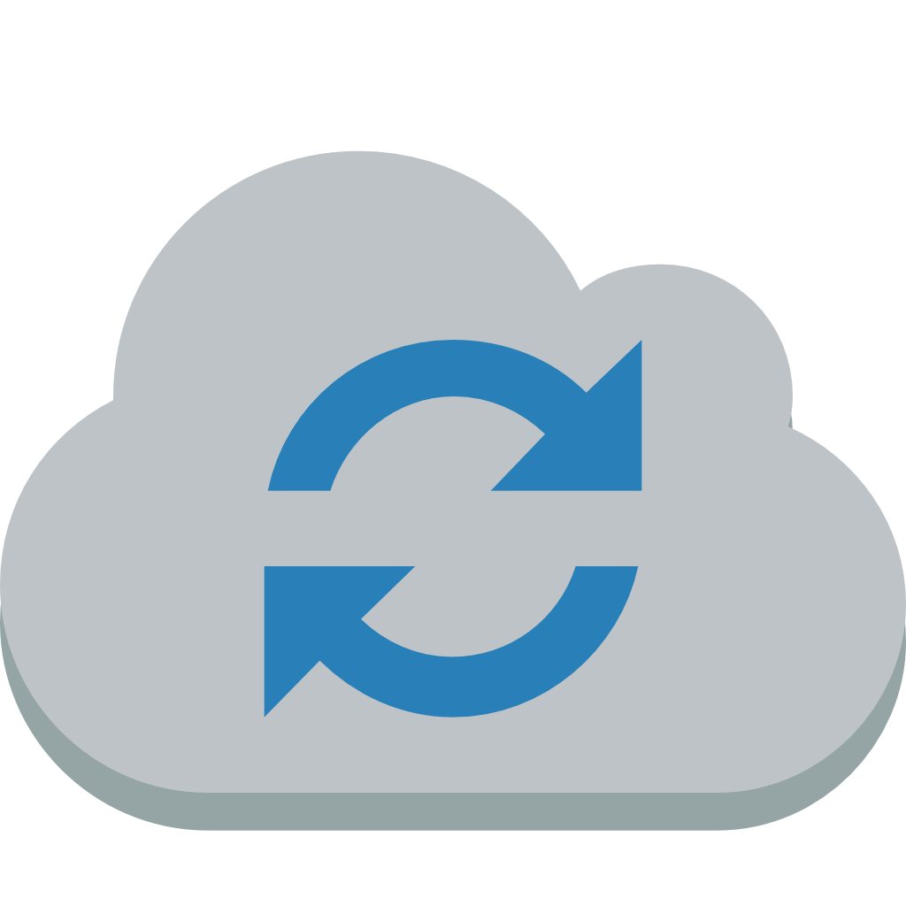 Cloud sync Icon | Small  Flat Iconset | paomedia
