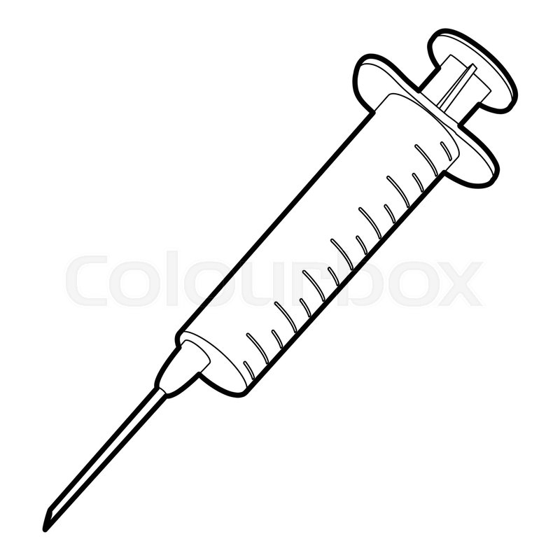 Syringe icon, cartoon style. Syringe icon. cartoon eps vector 