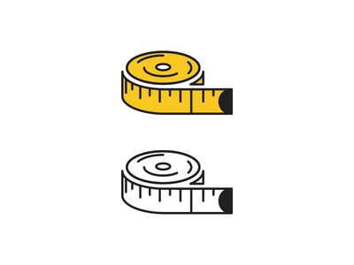 Measure, measurement, measuring, scale, tailor, tape, weight icon 