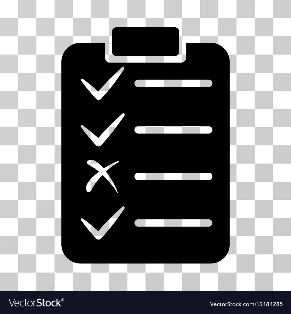 Task List icon from Commerce Set. Vector style: flat symbol, white 