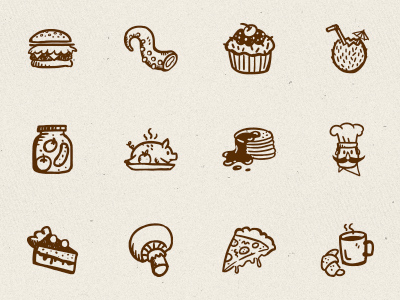 20  Tasty Icons - PNG, EPS, SVG Format | Design Trends - Premium 
