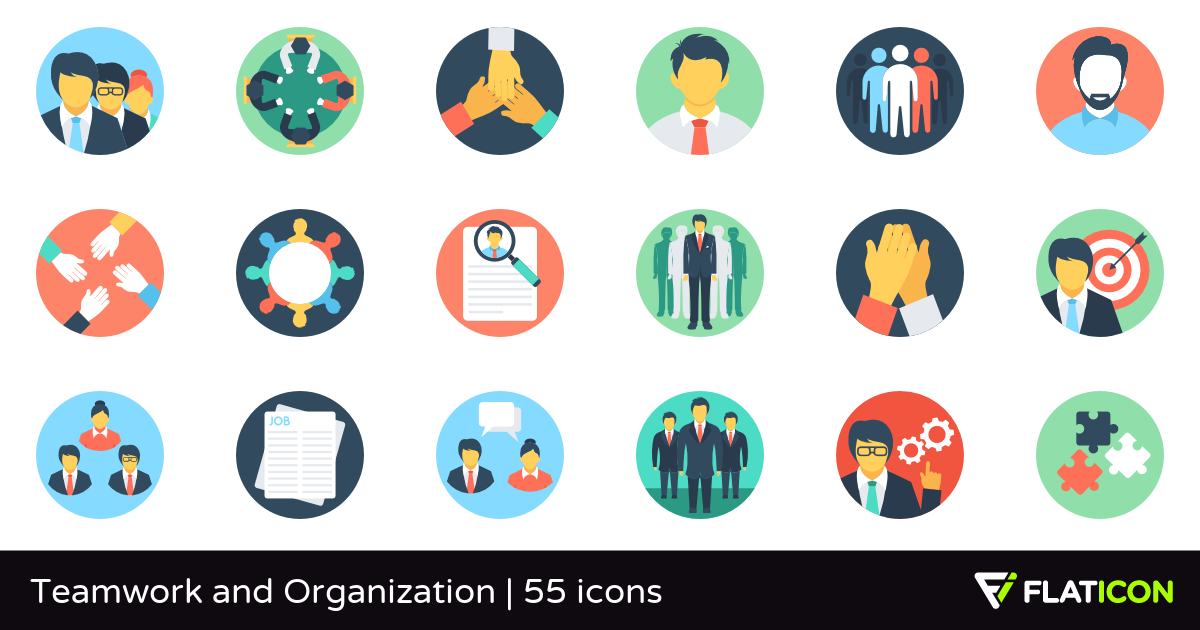 Teamwork - Free networking icons