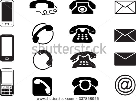 Business Card Vector Icons Home Phone Stock Vector 496159690 