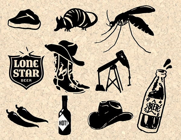 Truly Texas Icons on Behance