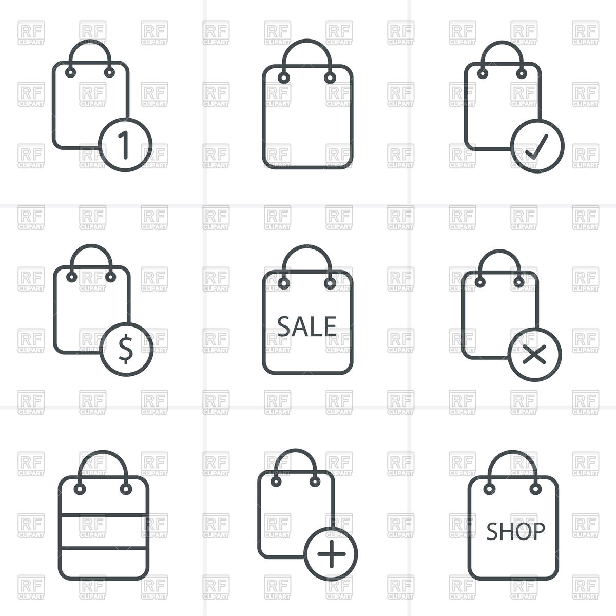Shopping bag icon vector free vector download (20,367 Free vector 