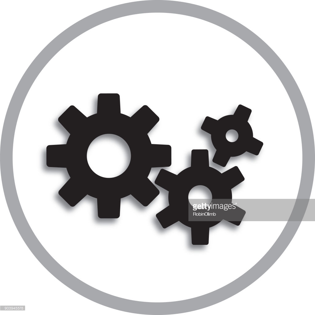 three gears icon image Stock Vector Art  Illustration, Vector 