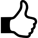 Thumbs Up Icon Flat Graphic Design Vector Art | Getty Images