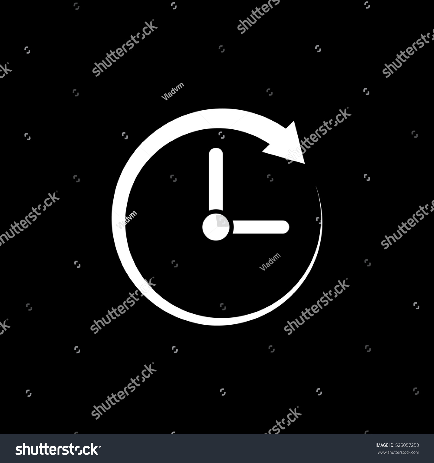 Time clock icon Time and watch timer 24 hours Vector Image