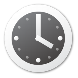 Sidebar Time Clock / Minium2 / 256px / Icon Gallery