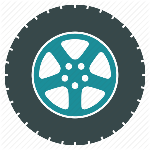 Shining car tire icon - Transparent PNG  SVG vector