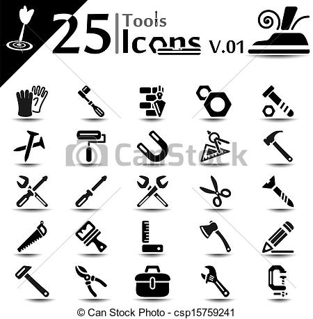Tools icons stock vector. Illustration of joint, icon - 36138748