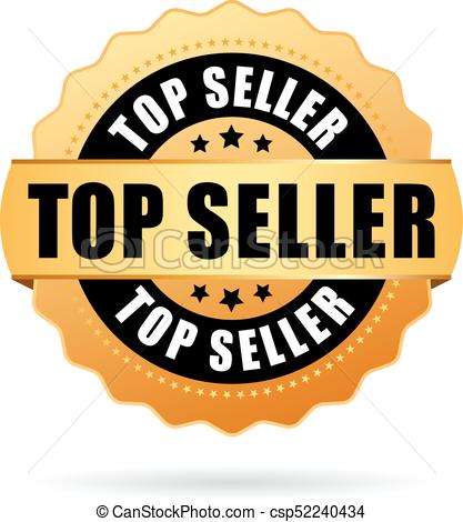 Vector best seller gold sign, label template eps vector - Search 