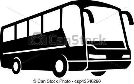 Tour Bus Collection Stock Vector Art  More Images of Black And 