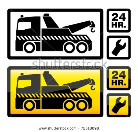 Tow truck icon  Stock Vector  NitroxElMares #105947314