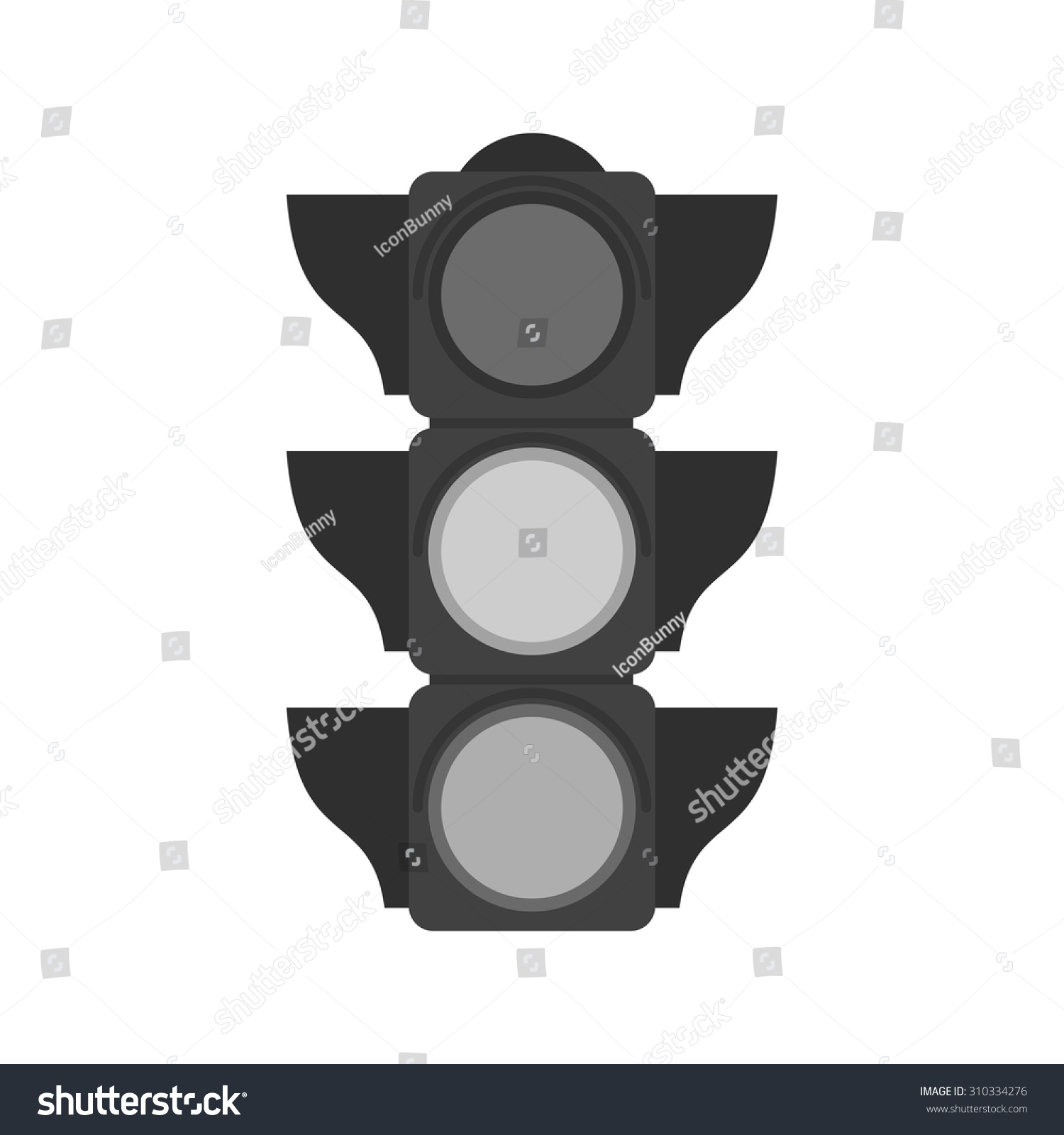 Intersection traffic signal icon Royalty Free Vector Image