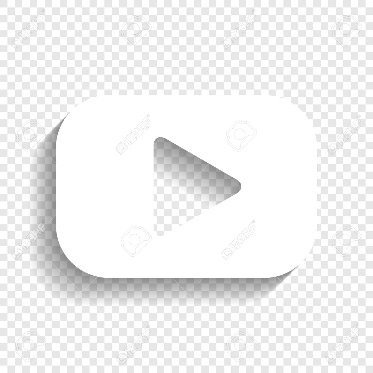 Play Button Icon Isolated On Transparent Stock Vector 654732316 