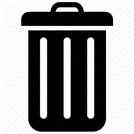 Recycle Bin Empty 3 Icon - Recycle Bin Black Icons 