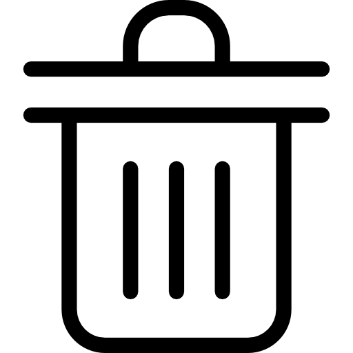 Trash Can Icon Flat Graphic Design Stock Vector Art  More Images 
