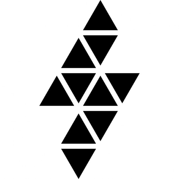 Design, double, ornament, pattern, pyramyd, triangles icon | Icon 